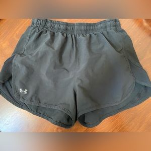 Black under armour running shorts